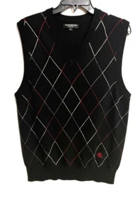 Express Design Studio Mens V Neck Sweater Vest 100% Merino Wool Large - Picture 1 of 6