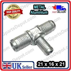21x16x21 PEZZO A T metallo carburante acqua aria GPL tubo connettore tubo guarnizione gas - Foto 1 di 3