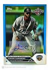 2023 TOPPS PRO DEBUT JUNIOR CAMINERO BLUE AUTO /150 TAMPA BAY RAYS PD-139