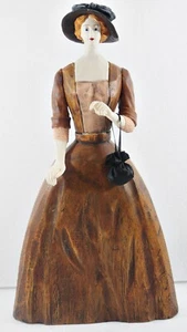 Modefigur Beauty Figura Decoración Muñeca de Moda Dama Marrón Vestido Con Mano - Imagen 1 de 5