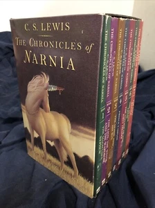 The Chronicles of Narnia by C.S. Lewis Complete 7-Book Paperback Box Set 1994 - Picture 1 of 8