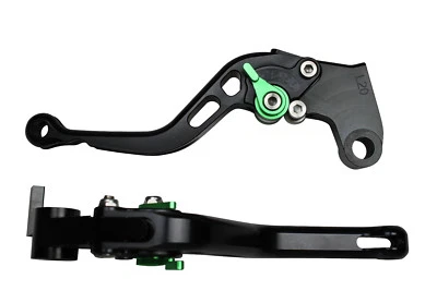 Black Short Motorcycle Clutch Brake Levers for Honda RC51 VTR1000SP1 2004 Green - Image 1 of 4