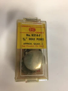 H-314-F GENERAL CEMENT 3/4" HOLE PLUGS NEW - Picture 1 of 1