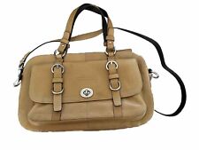 Coach - Tan Brown Leather Chelsea Satchel - Large Handbag Purse G0926-F14017