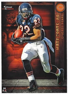 MATT FORTE FATHEAD TRADEABLES TULANE GREEN WAVE CHICAGO BEARS STICKER 2012 #24 - Picture 1 of 3