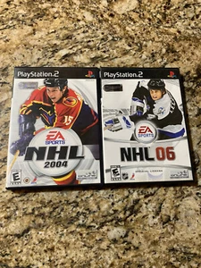NHL 04 NHL 06 EA Sports PS2 Playstation 2 Hockey Bundle Tested And Working - Picture 1 of 6