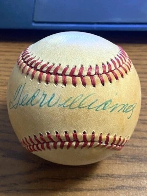 TED WILLIAMS 2 SIGNED AUTOGRAPHED OAL BASEBALL!  Red Sox! - Image 1 of 2