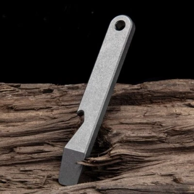 Hot Titanium Alloy Pocket Pry Bar Crowbar Opener Portable Outdoor EDC Multi Tool - Image 1 of 4