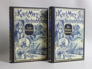 #9681i 2x Karl May Reprint Prachtausgabe In den Cordilleren + Sklavenkarawane - Bild 1 von 2