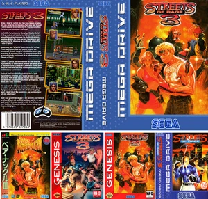 - Street Of Rage 3 EU UK US Megadrive Box Art Sleeves Case Only - Picture 1 of 7