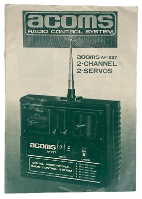 Acoms AP-227 Radio Control System Manual - Vintage - Image 1 of 3