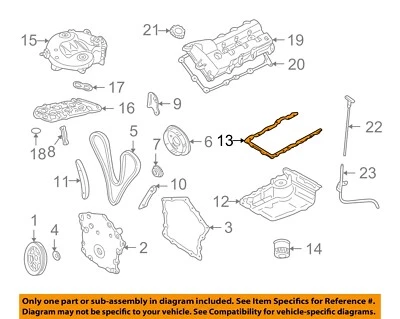 CHRYSLER OEM 98-10 300 EngineTransaxle Engine Parts-Oil Pan Gasket 4792608AC - Image 1 of 2