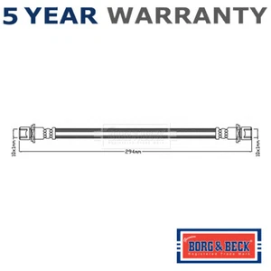 Borg & Beck Rear Brake Hose Fits Daihatsu Charade 2003-2008 1.0 9004922187 - Picture 1 of 4