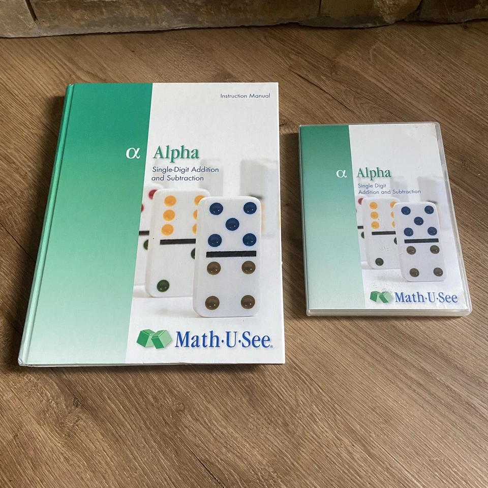 Math U See Alpha HC Instruction Manual + Instruction DVD Homeschool Curriculum - Image 1 of 4