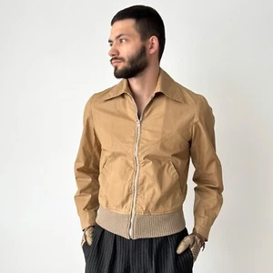 1960s Vintage French Workwear Light Cyclist Jacket Size S/M - Picture 1 of 8