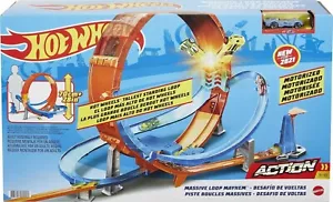 Hot Wheels Looping Crash Trackset mit ca. 70 cm breitem Looping - HCB00 NEU - Bild 1 von 1