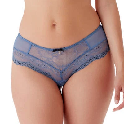 Gossard Superboost Lace Sheer Short Panty New Soft Underwear Moonlight Blue 7714 - Image 1 of 4