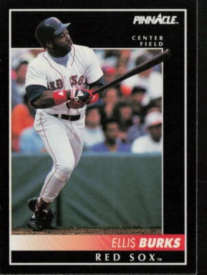 Ellis Burks 1992 Pinnacle #26 Boston Red Sox Baseball Card - Image 1 of 2