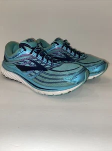 Brooks Glycerin 15 Running Shoes Women Size 9.5 Teal Blue Purple 1202471B476 - Picture 1 of 12