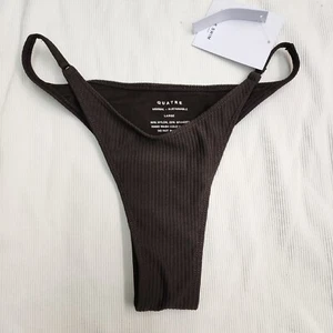 Quatre Women's LAUNCH 003 Bikini BOTTOM-(Cacao, Large) New - Picture 1 of 8
