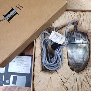 Rare 1990s John Hardy Sterling Silver Dot Computer Mouse Logitech - Picture 1 of 11