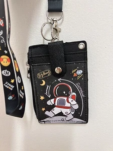 Kawaii Funky Astronaut Space Boy UFO Astrology Quirky Lanyard Purse Card Holder - Picture 1 of 4