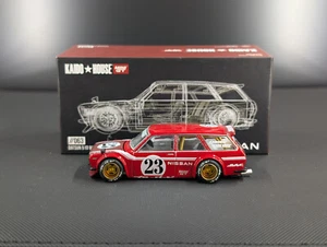 1:64 Kaido House MINI GT Datsun 510 Wagon Carbon Fiber V2 Red 063 CHASE - Picture 1 of 5
