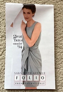 Saks Fifth Avenue Folio Catalog 1994 Great fashions - Picture 1 of 7
