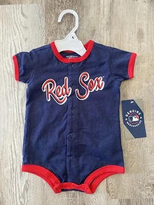 MLB Boston Red Sox Short Sleeve Romper Bodysuit Size 3-6 Months - New - Picture 1 of 3