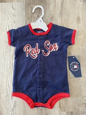 MLB Boston Red Sox Short Sleeve Romper Bodysuit Size 3-6 Months - New - Image 1 of 3