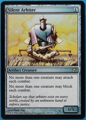 Silent Arbiter FOIL Fifth Dawn NM Artifact Rare MAGIC CARD (ID# 507328) ABUGames - Image 1 of 2
