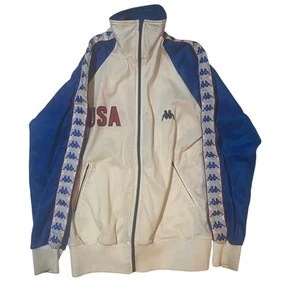 Vintage 80’s 1984 Kappa USA Olympics Track Jacket Made in Italy / Small - Picture 1 of 4