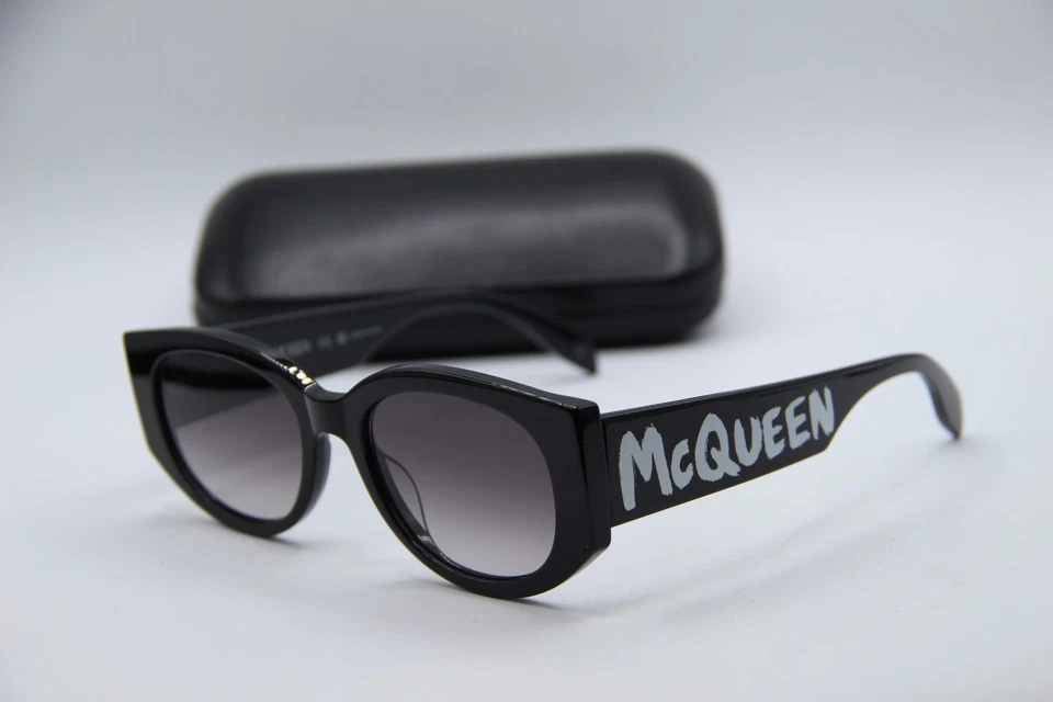 NUEVAS GAFAS DE SOL ALEXANDER MCQUEEN AM0330S 001 NEGRAS GRADIE MARCOS AUTÉNTICOS 54-19 Foto 1 de 4
