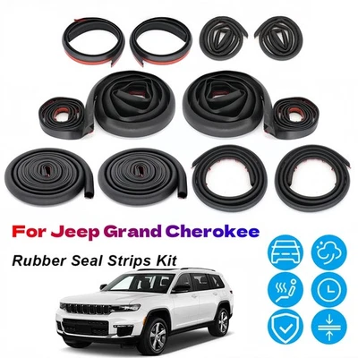 Sello de puerta rayas aire aire reducción de ruido viento para Jeep Grand Cherokee Foto 1 de 4