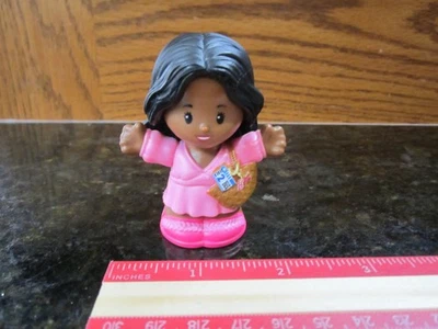 Fisher Price Little People New Barbie Airplane passenger AA Girl Tourist vah ca - Image 1 of 4