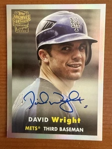 2024 Topps Archives David Wright Mets Fan Favorite Premium On Card Autograph#/99 - Picture 1 of 2