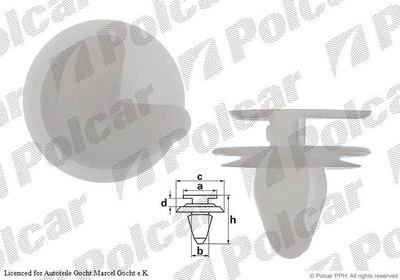 Juego de clips de abrazadera revestimiento de puerta para Peugeot 106 II 405 Limusina Combi 605 80-04 - Imagen 1 de 4