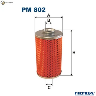 FUEL FILTER PM 802 FOR RENAULT TRUCKS MIHR 06.20.45 A41 9.8L 6cyl TRACER - Image 1 of 4
