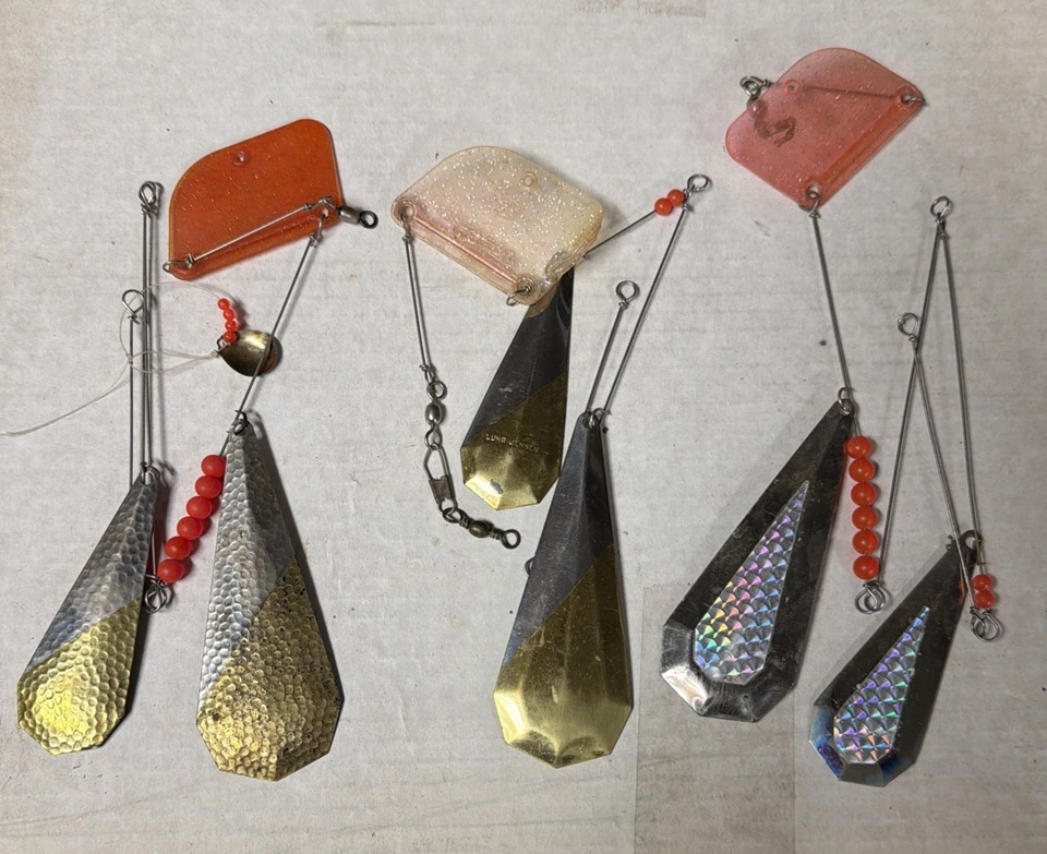(3) Vintage Luhr Jensen Ford Fenders Trout Kokanee Lake Trolling - Image 1 of 1