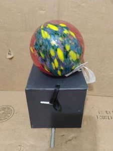 Hand Blown Art Glass Witches Friendship Kugel Ball With Gift Box 4” - Picture 1 of 9
