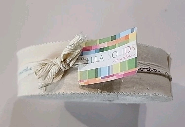 Bella Solids 1.5 Inch Strip Roll Honey Buns Fabric 9900HB-12 100% Cotton - Image 1 of 4