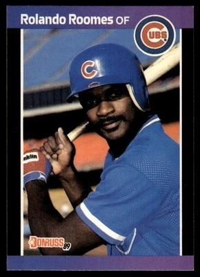 1989 Donruss #577b Rolando Roomes "LEAF, INC." & "*Denotes * - Image 1 of 2