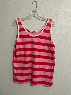 Camiseta sin mangas vintage años 70 KMART a rayas talla mediana Foto 1 de 4
