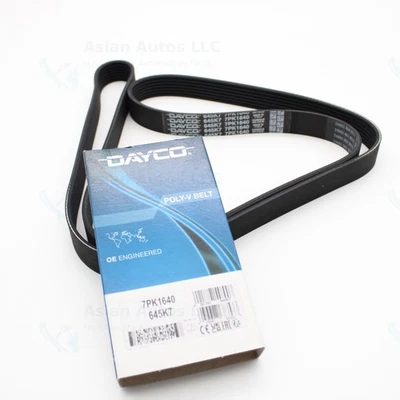 Correa de transmisión Dayco Micro-V Serpentine 7PK1640 para BMW 540i 4,4 L 1999-2003 Foto 1 de 3