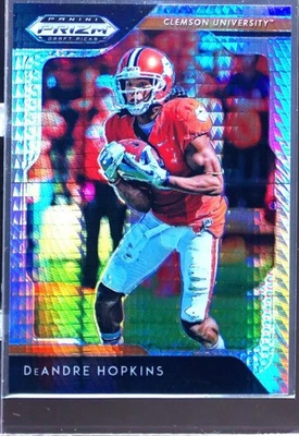 2019 Prizm Draft Picks DeAndre Hopkins Prizms Hyper /75 #28 Tigers - Image 1 of 2