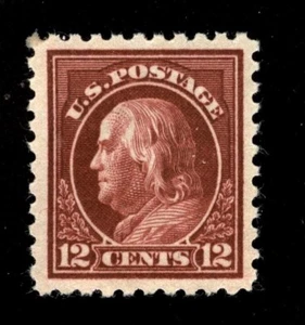 PSE CERT/APS CERT - #435a 12c Franklin - XF og NH - ""pink back"" Sorte - Bild 1 von 3
