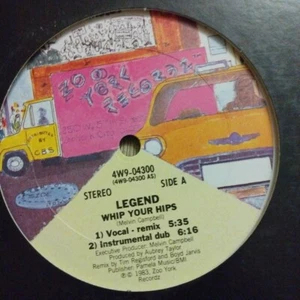 Legend Whip Your Hips 4W9-04300 Vinyl LP Record Album 12 inch Promo - Picture 1 of 5