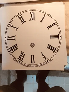 Antique Ansonia Clock Paper Face / 7" - Picture 1 of 1