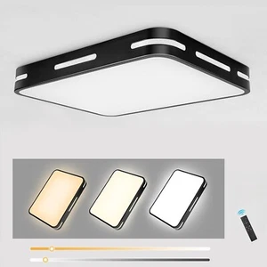 Modern Chandelier Dimmable LED Flush Mount Ceiling Light Fixture Remote Control - Picture 1 of 9