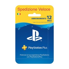 PlayStation Plus 12 Mesi Italia -invio Veloce codice tramite mail -NO SPEDIZIONE